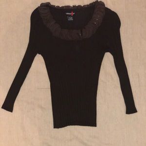 Sandra King Lifestyle Brown Top, size L